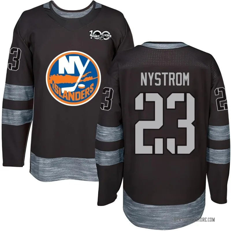 Black Men's Bob Nystrom New York Islanders Authentic 1917-2017 100th Anniversary Jersey