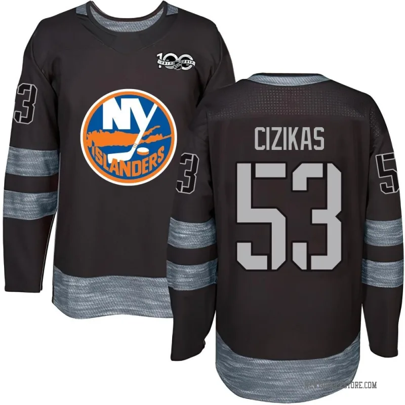 Black Men's Casey Cizikas New York Islanders Authentic 1917-2017 100th Anniversary Jersey