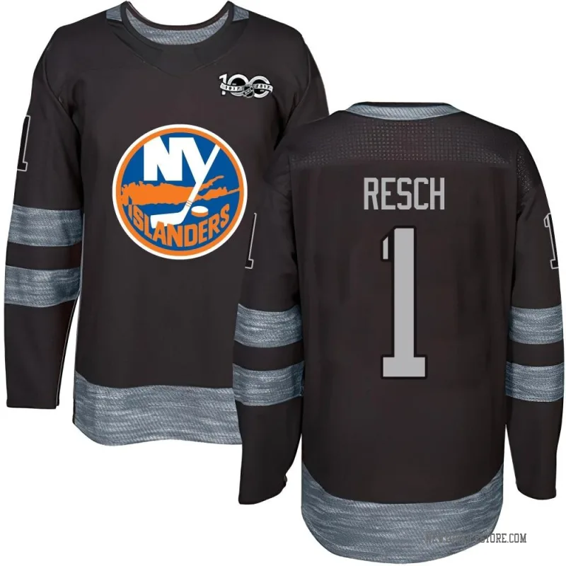 Black Men's Glenn Resch New York Islanders Authentic 1917-2017 100th Anniversary Jersey