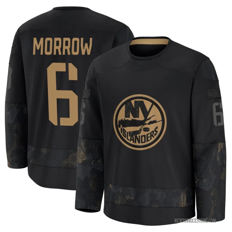 Black Men's Ken Morrow New York Islanders Premium 2024 Military Appreciation Practice Jersey