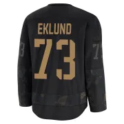 Black Men's Victor Eklund New York Islanders Premium 2024 Military Appreciation Practice Jersey