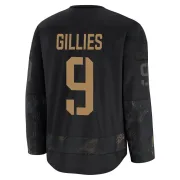Black Youth Clark Gillies New York Islanders Premium 2024 Military Appreciation Practice Jersey