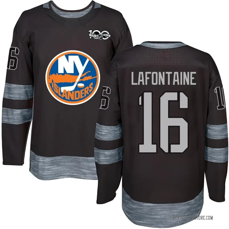 Black Youth Pat LaFontaine New York Islanders Authentic 1917-2017 100th Anniversary Jersey