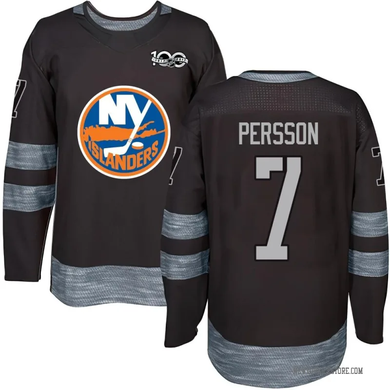 Black Youth Stefan Persson New York Islanders Authentic 1917-2017 100th Anniversary Jersey