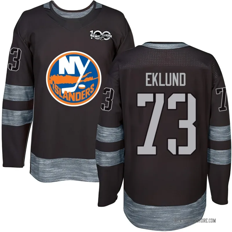 Black Youth Victor Eklund New York Islanders Authentic 1917-2017 100th Anniversary Jersey