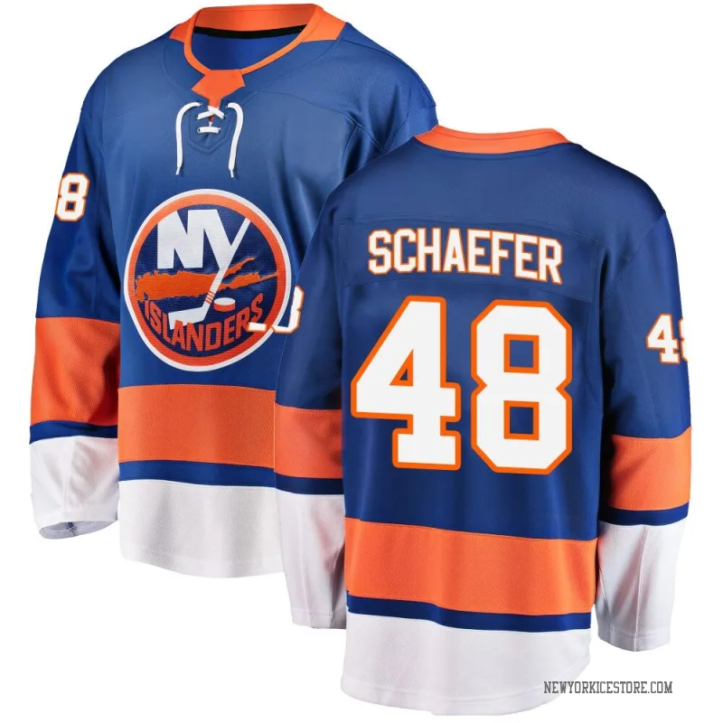 Blue Men's Matthew Schaefer New York Islanders Breakaway Home Jersey