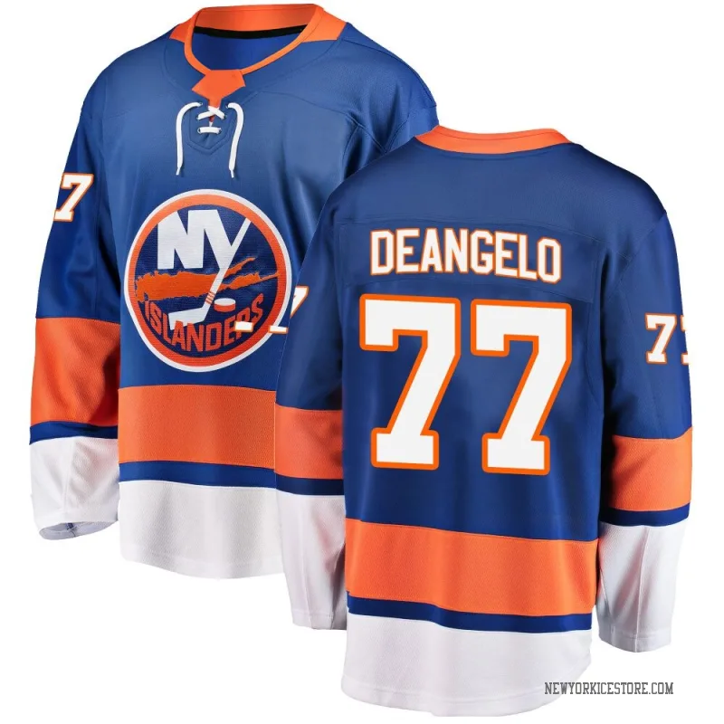 Blue Men's Tony DeAngelo New York Islanders Breakaway Home Jersey