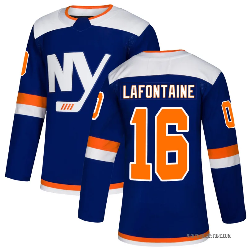 Blue Youth Pat LaFontaine New York Islanders Authentic Alternate Jersey