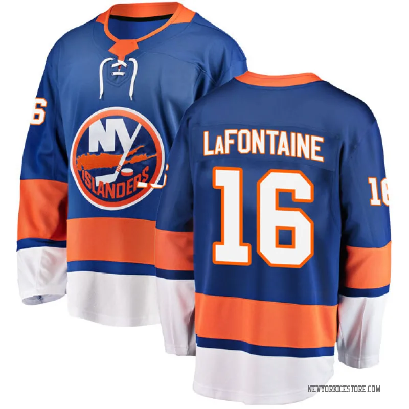 Blue Youth Pat LaFontaine New York Islanders Breakaway Home Jersey