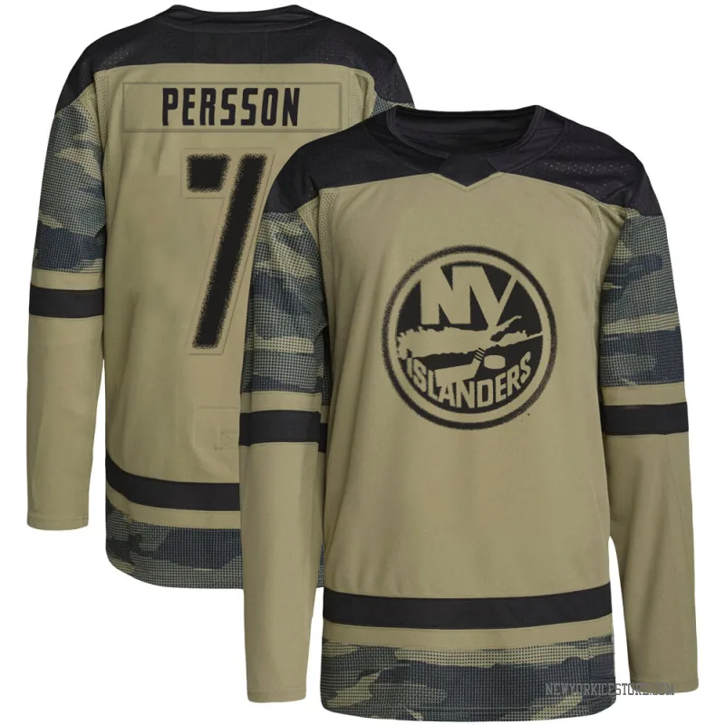 Camo Men's Stefan Persson New York Islanders Authentic Military Appreciation Practice Jersey