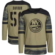 Camo Men's William Dufour New York Islanders Authentic Military Appreciation Practice Jersey