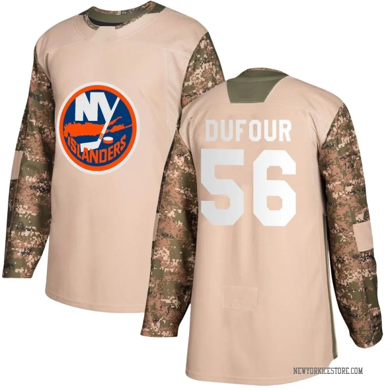 Camo Men's William Dufour New York Islanders Authentic Veterans Day Practice Jersey