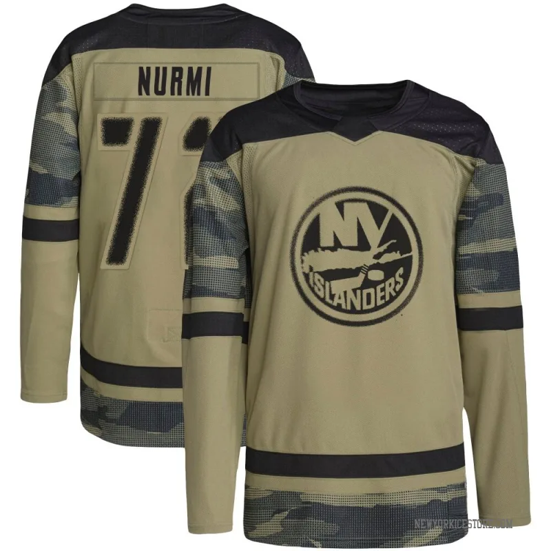 Camo Youth Jesse Nurmi New York Islanders Authentic Military Appreciation Practice Jersey