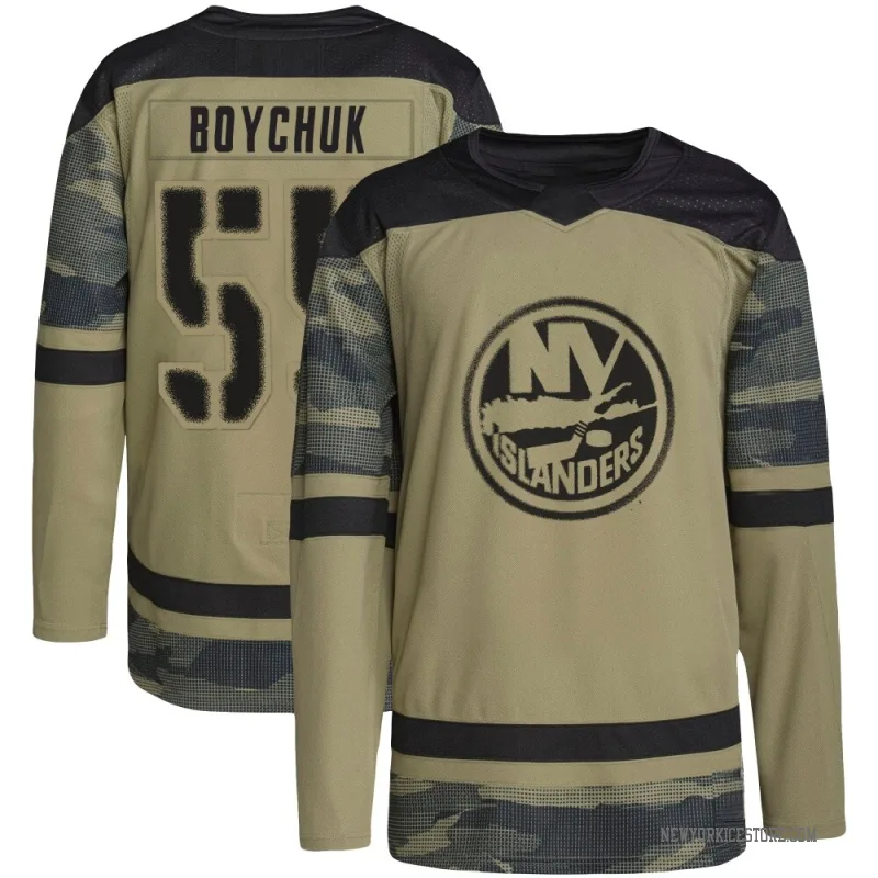 Camo Youth Johnny Boychuk New York Islanders Authentic Military Appreciation Practice Jersey