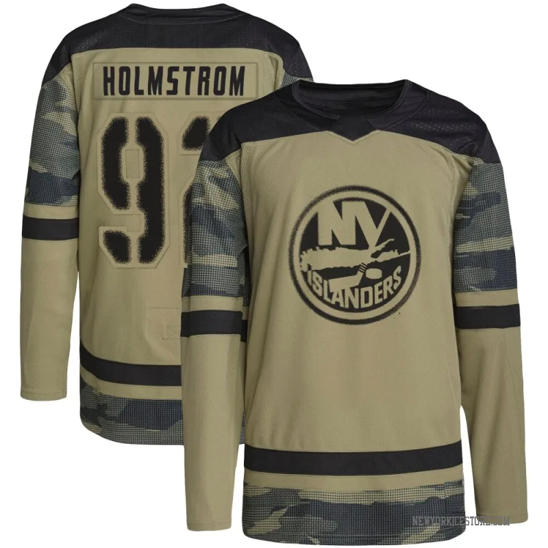 Camo Youth Simon Holmstrom New York Islanders Authentic Military Appreciation Practice Jersey
