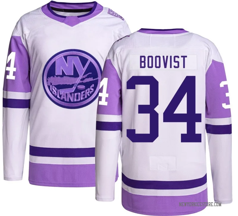 Men's Adam Boqvist New York Islanders Authentic Hockey Fights Cancer Jersey