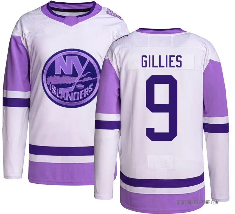 Men's Clark Gillies New York Islanders Authentic Hockey Fights Cancer Jersey