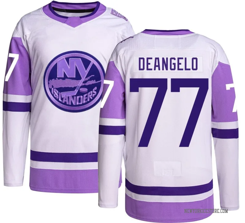 Men's Tony DeAngelo New York Islanders Authentic Hockey Fights Cancer Jersey