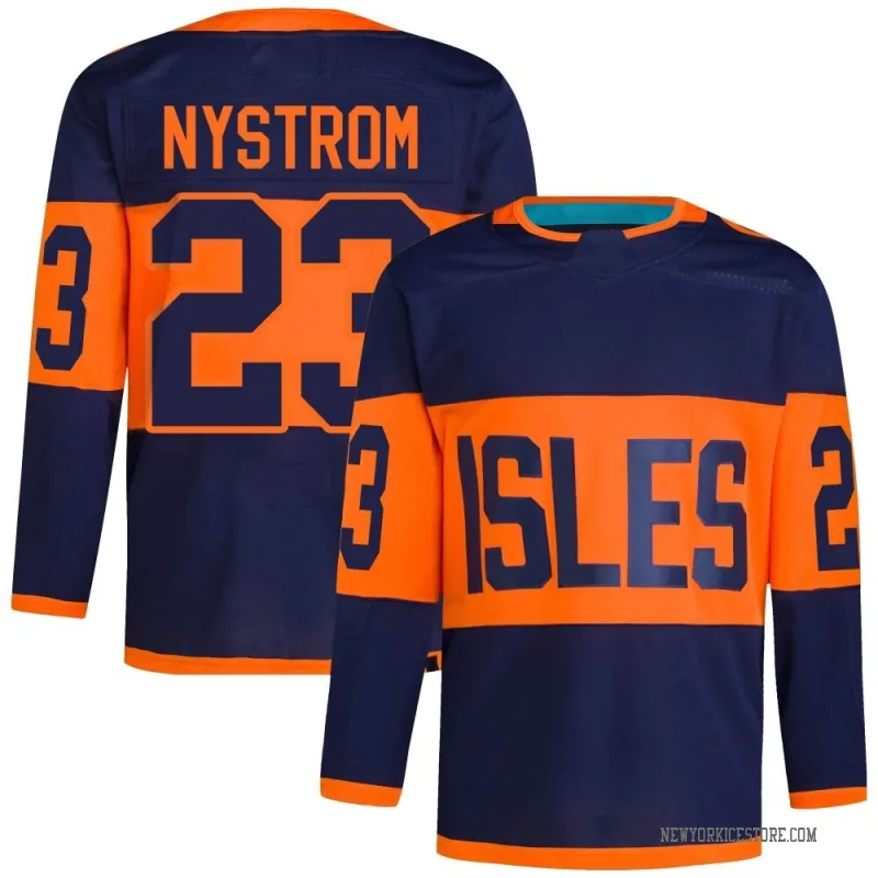 Navy Men's Bob Nystrom New York Islanders Authentic 2024 Stadium Series Primegreen Jersey