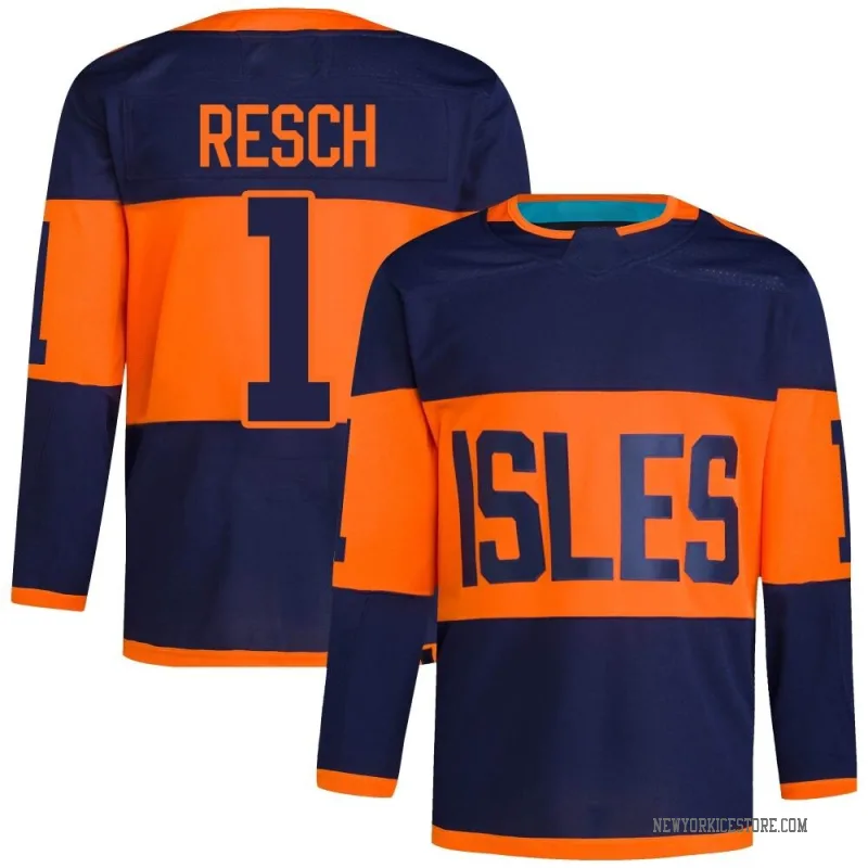 Navy Men's Glenn Resch New York Islanders Authentic 2024 Stadium Series Primegreen Jersey