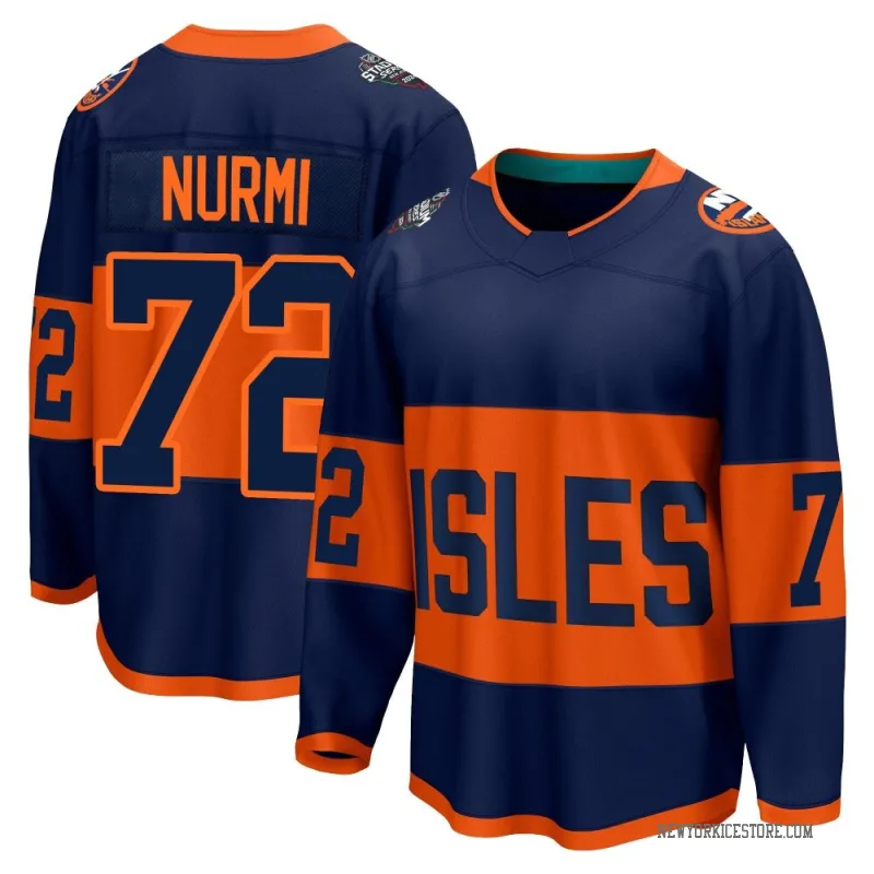 Navy Men's Jesse Nurmi New York Islanders Breakaway 2024 Stadium Series Jersey