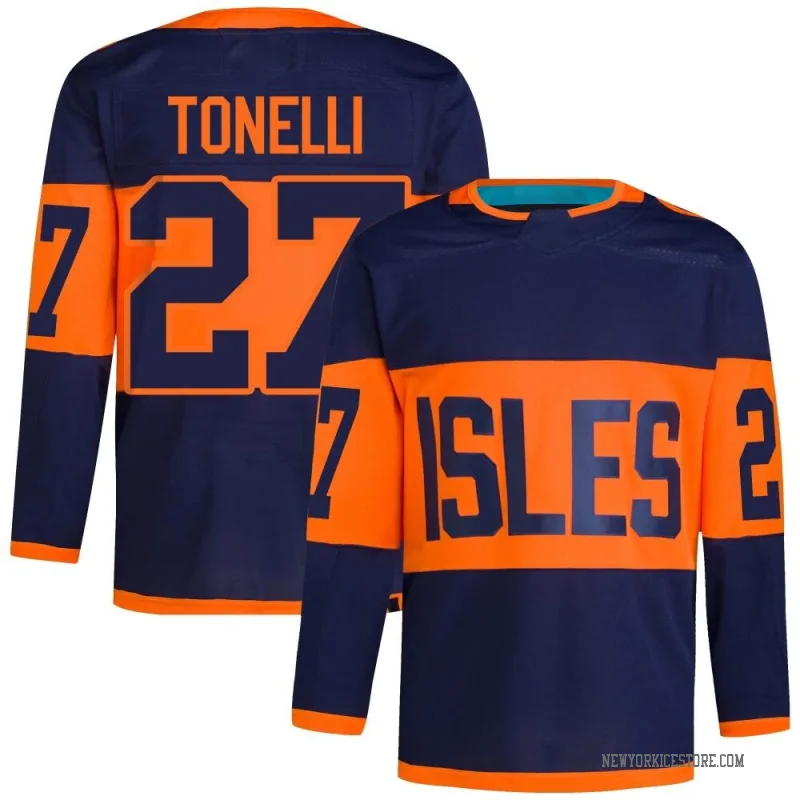 Navy Men's John Tonelli New York Islanders Authentic 2024 Stadium Series Primegreen Jersey