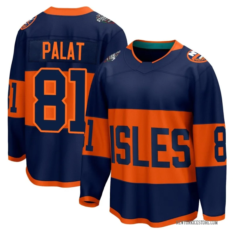 Navy Men's Ondrej Palat New York Islanders Breakaway 2024 Stadium Series Jersey