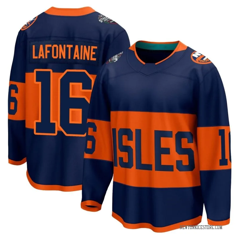 Navy Men's Pat LaFontaine New York Islanders Breakaway 2024 Stadium Series Jersey