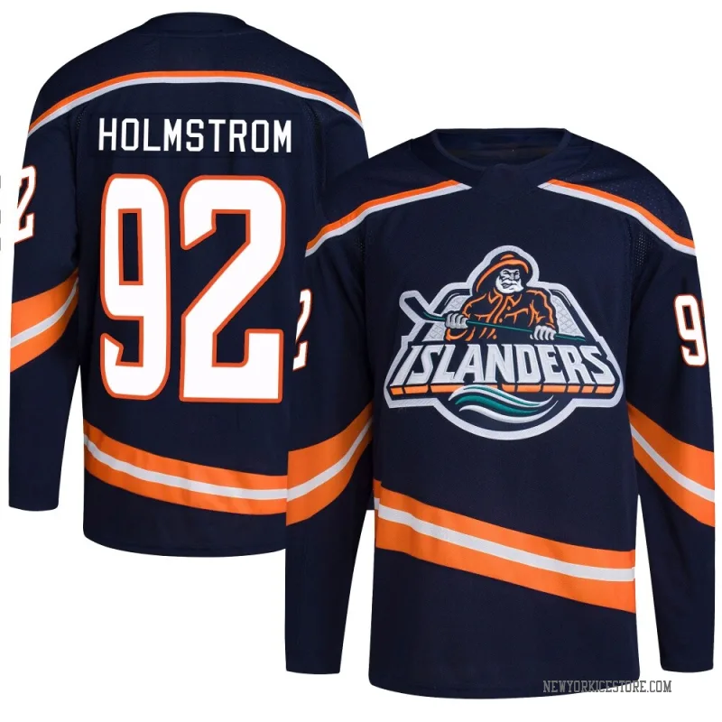 Navy Men's Simon Holmstrom New York Islanders Authentic Reverse Retro 2.0 Jersey