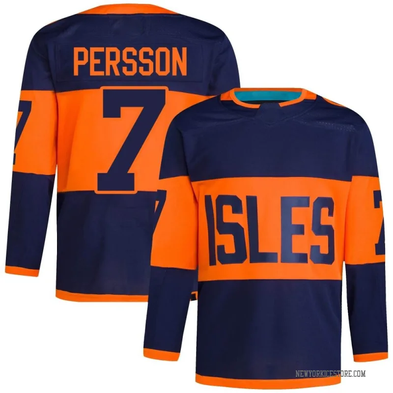 Navy Men's Stefan Persson New York Islanders Authentic 2024 Stadium Series Primegreen Jersey