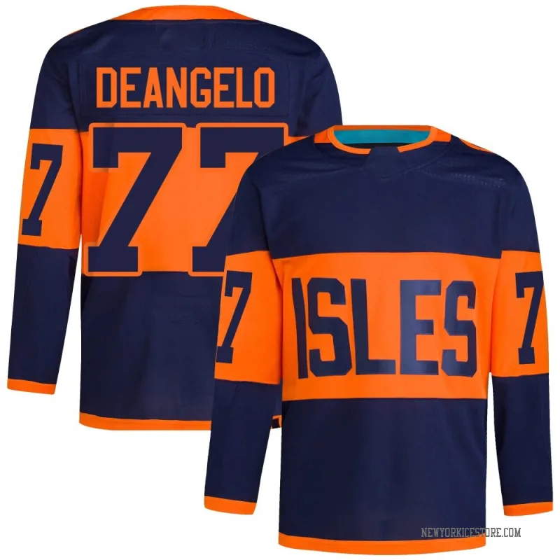 Navy Men's Tony DeAngelo New York Islanders Authentic 2024 Stadium Series Primegreen Jersey