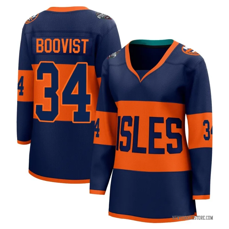 Navy Women's Adam Boqvist New York Islanders Breakaway 2024 Stadium Series Jersey