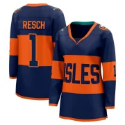 Navy Women's Glenn Resch New York Islanders Breakaway 2024 Stadium Series Jersey
