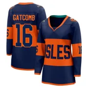 Navy Women's Marc Gatcomb New York Islanders Breakaway 2024 Stadium Series Jersey