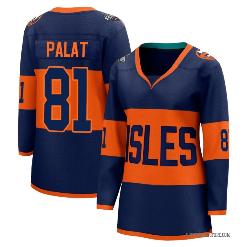 Navy Women's Ondrej Palat New York Islanders Breakaway 2024 Stadium Series Jersey