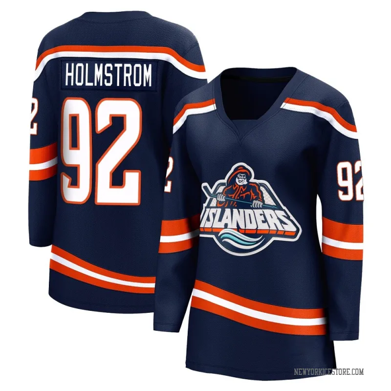 Navy Women's Simon Holmstrom New York Islanders Breakaway Special Edition 2.0 Jersey