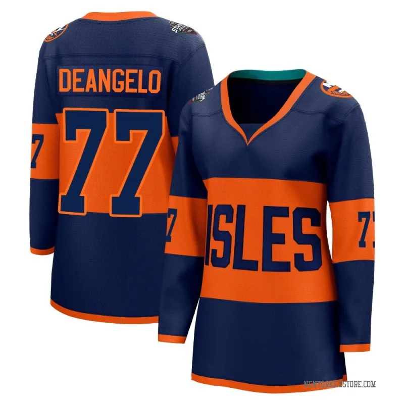 Navy Women's Tony DeAngelo New York Islanders Breakaway 2024 Stadium Series Jersey