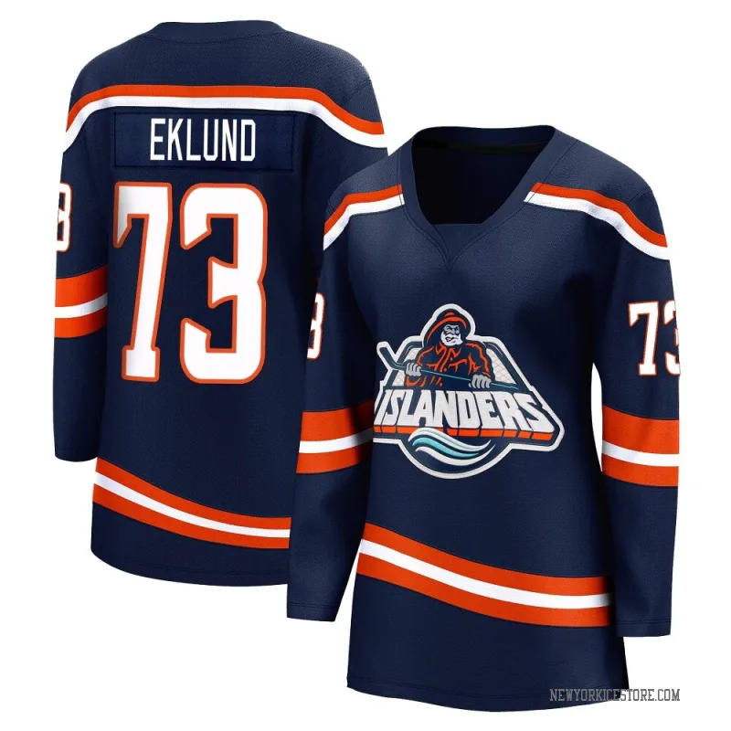 Navy Women's Victor Eklund New York Islanders Breakaway Special Edition 2.0 Jersey