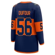 Navy Women's William Dufour New York Islanders Breakaway 2024 Stadium Series Jersey