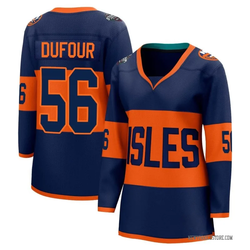 Navy Women's William Dufour New York Islanders Breakaway 2024 Stadium Series Jersey
