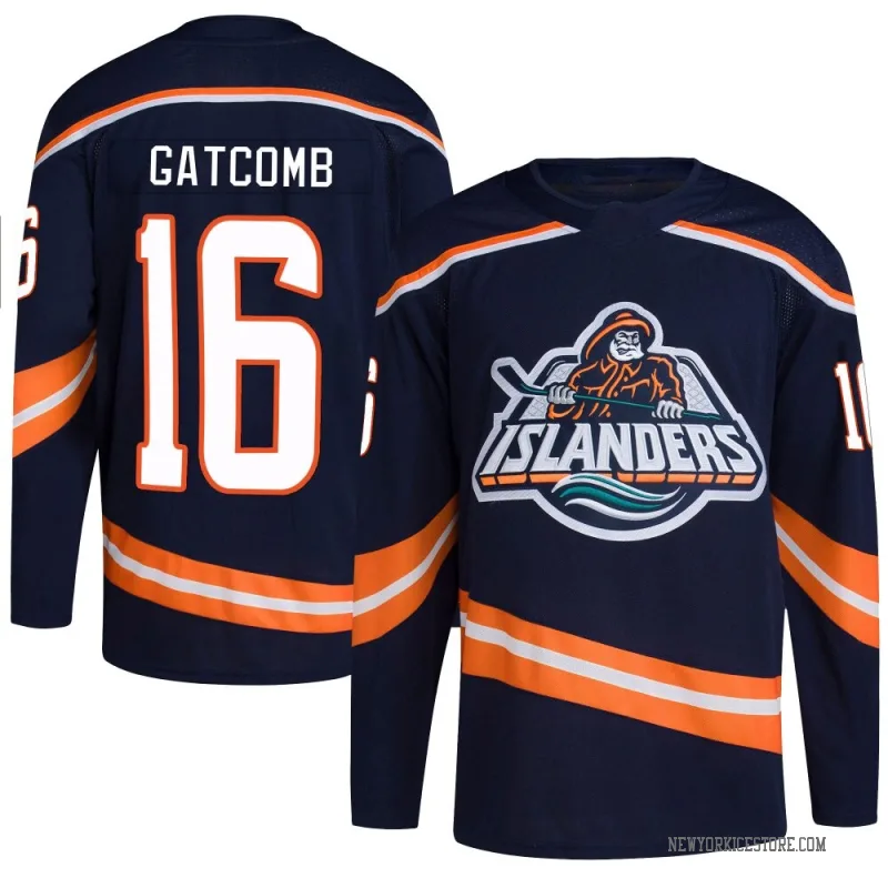 Navy Youth Marc Gatcomb New York Islanders Authentic Reverse Retro 2.0 Jersey