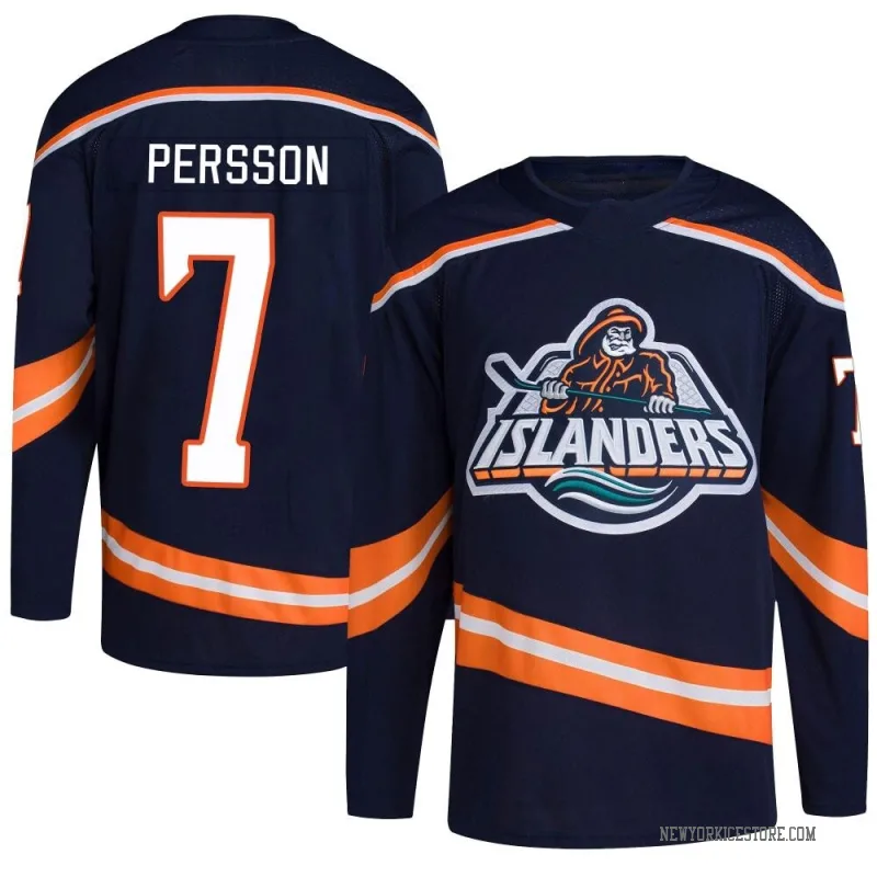 Navy Youth Stefan Persson New York Islanders Authentic Reverse Retro 2.0 Jersey