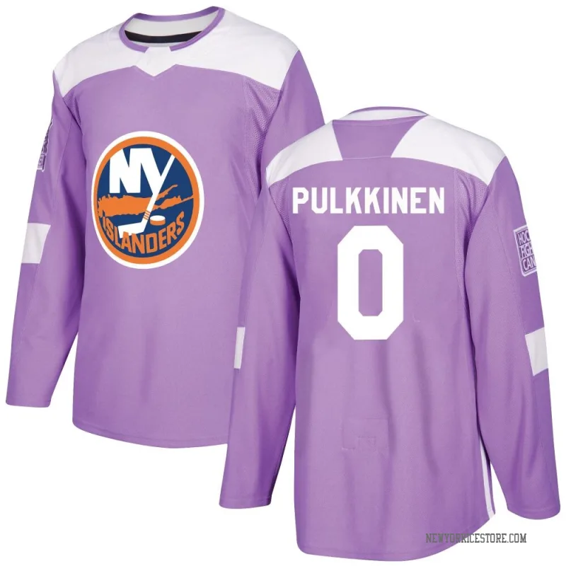Purple Men's Jesse Pulkkinen New York Islanders Authentic Fights Cancer Practice Jersey