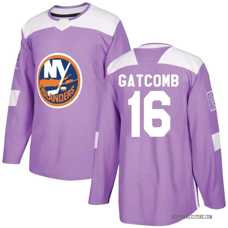 Purple Men's Marc Gatcomb New York Islanders Authentic Fights Cancer Practice Jersey