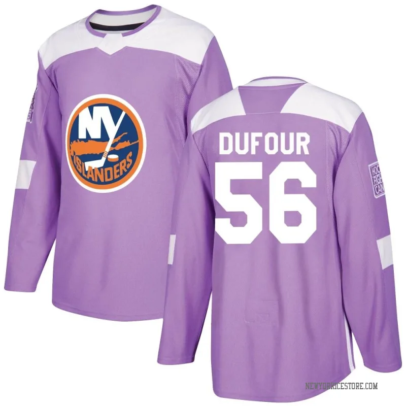Purple Men's William Dufour New York Islanders Authentic Fights Cancer Practice Jersey