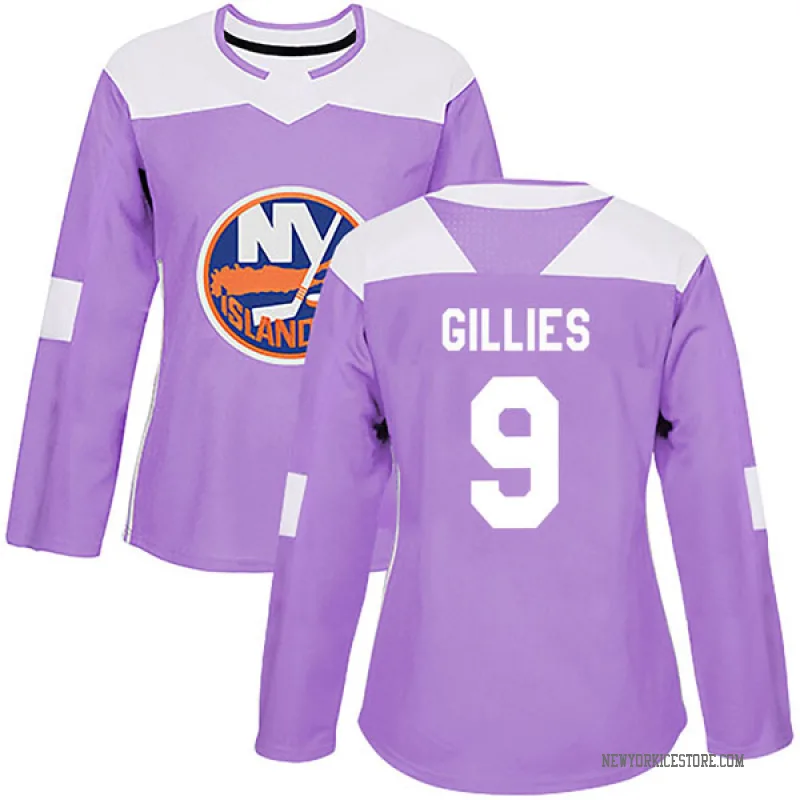 Purple Women's Clark Gillies New York Islanders Authentic Fights Cancer Practice Jersey