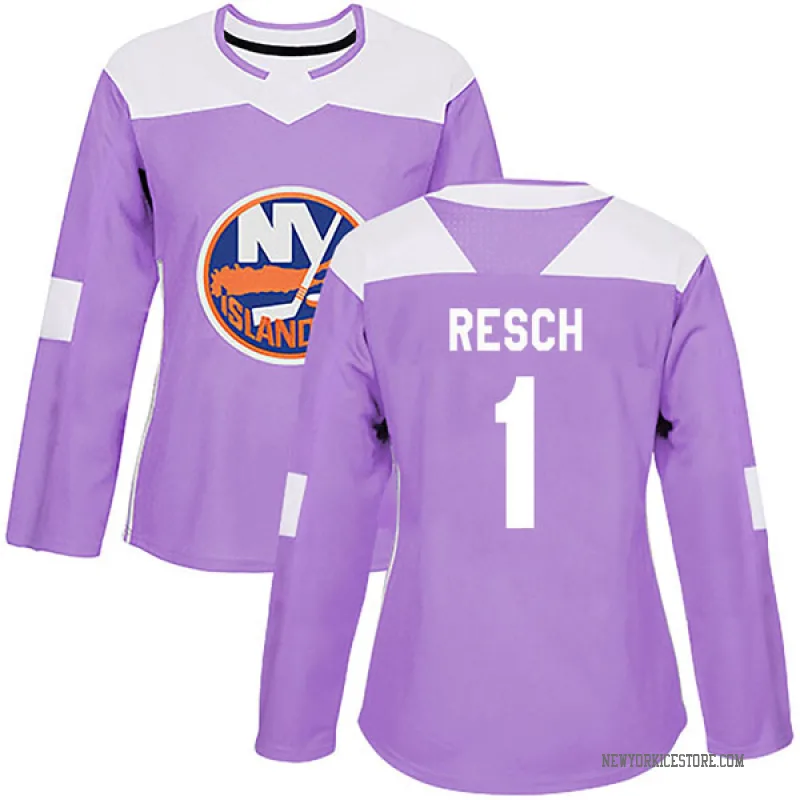 Purple Women's Glenn Resch New York Islanders Authentic Fights Cancer Practice Jersey