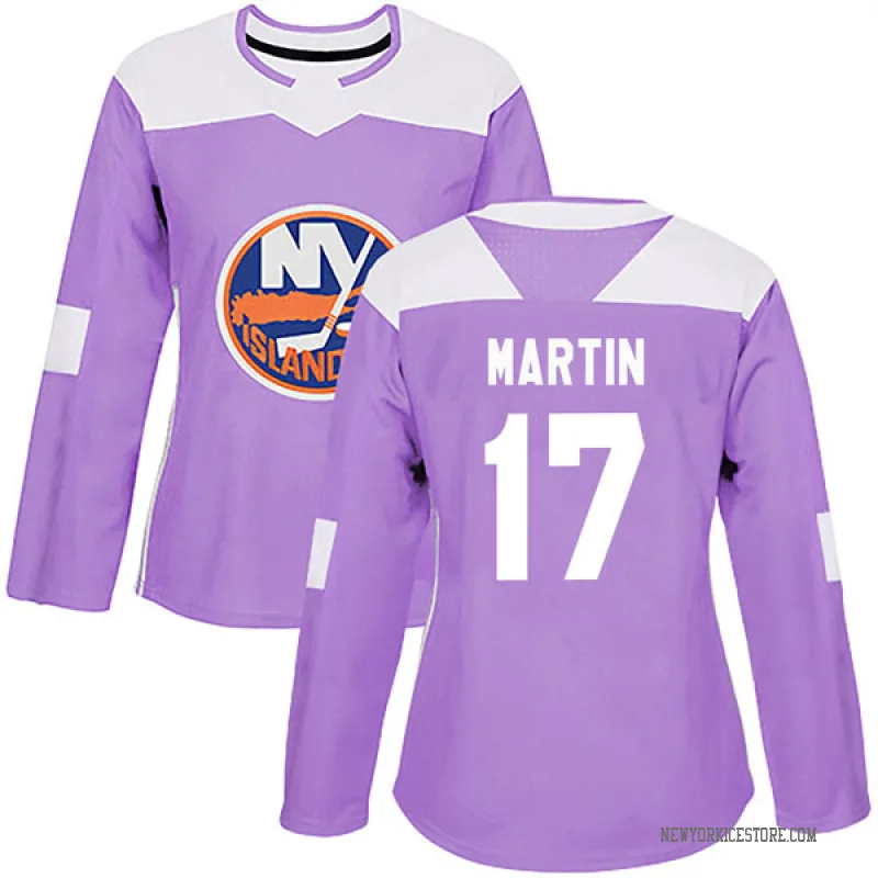 Purple Women's Matt Martin New York Islanders Authentic Fights Cancer Practice Jersey
