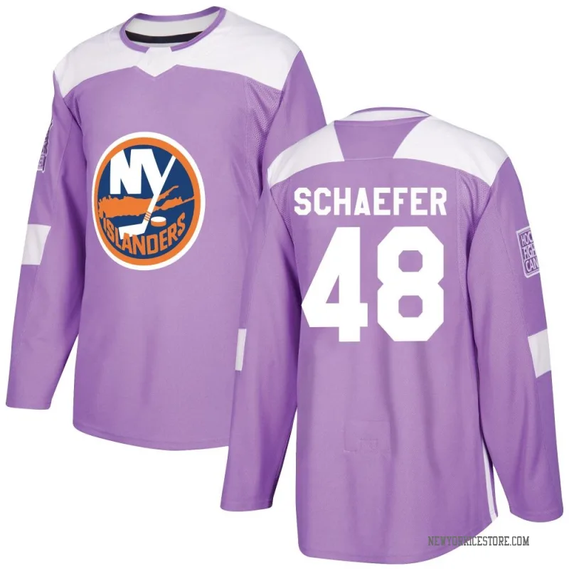 Purple Youth Matthew Schaefer New York Islanders Authentic Fights Cancer Practice Jersey