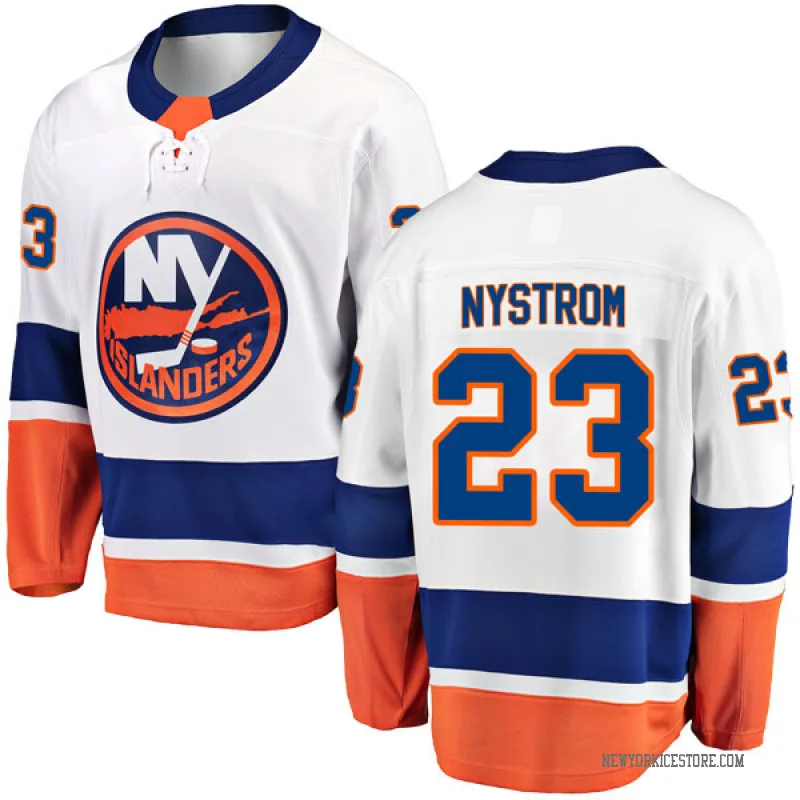 White Men's Bob Nystrom New York Islanders Breakaway Away Jersey